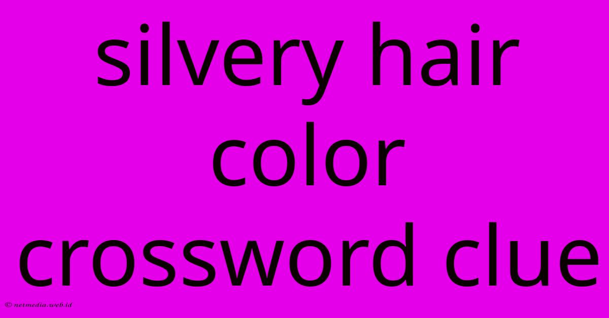 Silvery Hair Color Crossword Clue Silvery Hair Color Crossword Clue