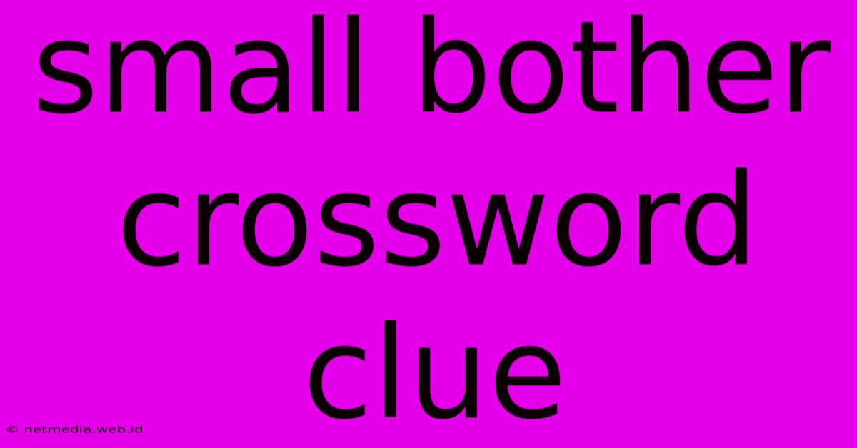 Small Bother Crossword Clue