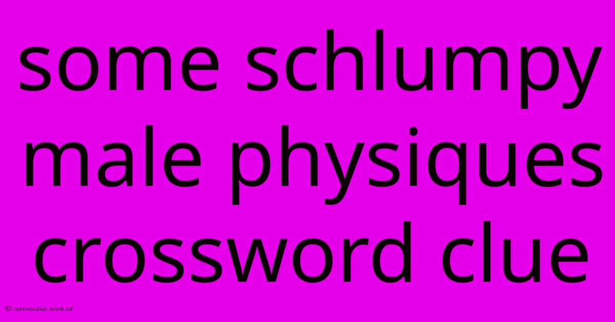 Some Schlumpy Male Physiques Crossword Clue Some Schlumpy Male Physiques Crossword Clue