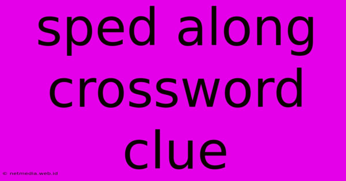 Sped Along Crossword Clue