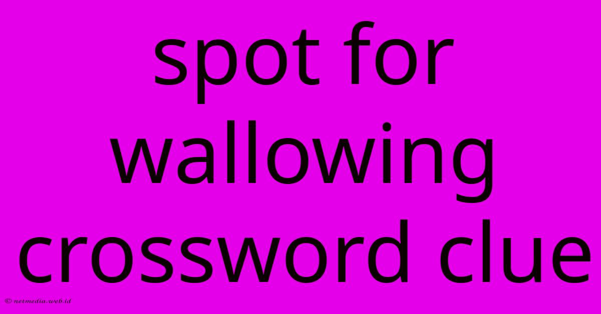Spot For Wallowing Crossword Clue Spot For Wallowing Crossword Clue