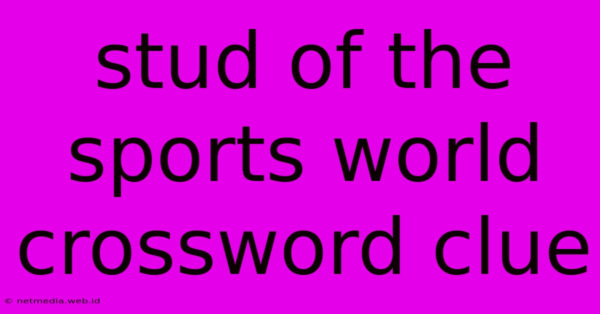 Stud Of The Sports World Crossword Clue