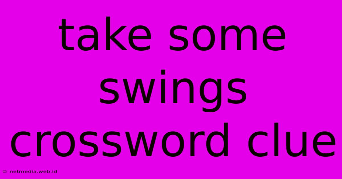 Take Some Swings Crossword Clue