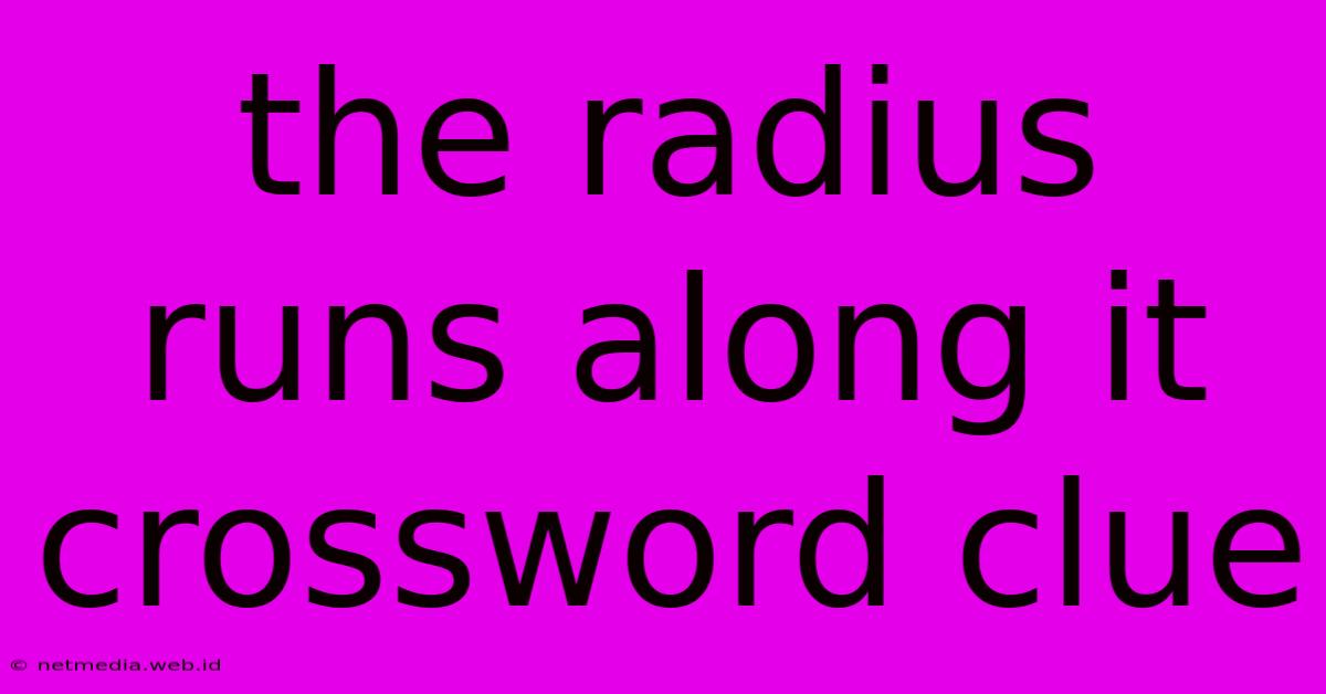 The Radius Runs Along It Crossword Clue