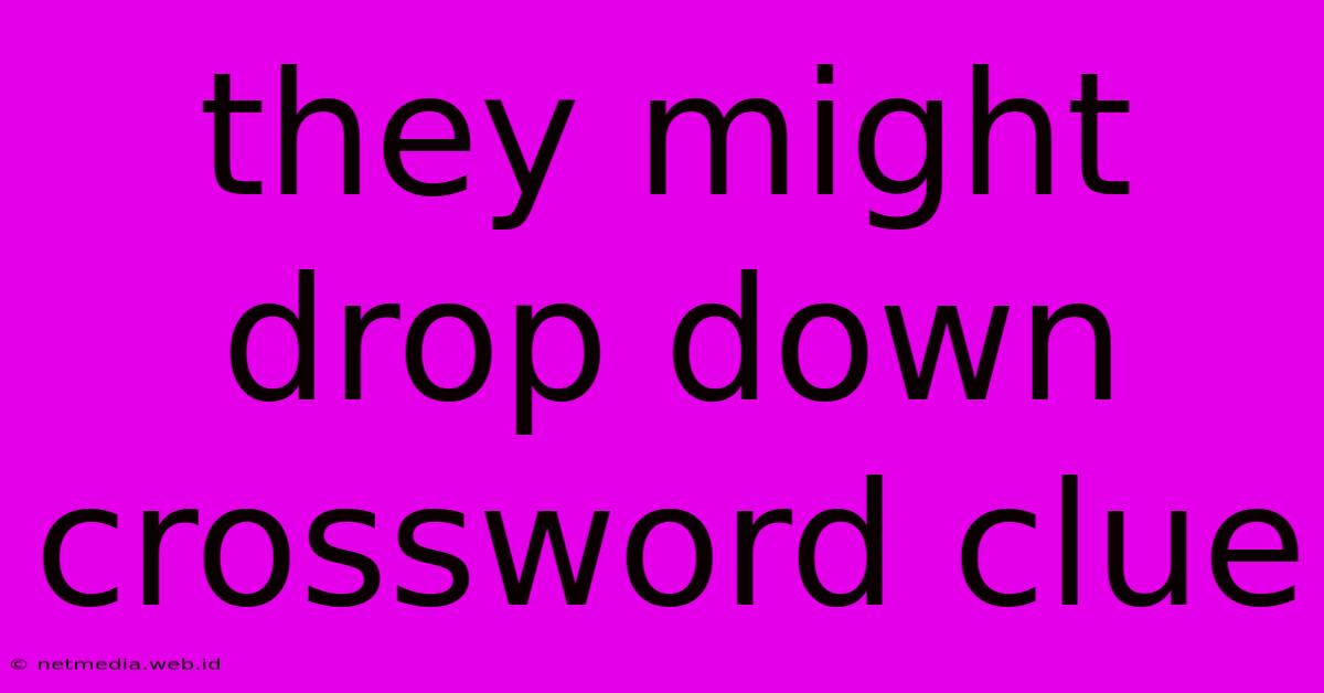 They Might Drop Down Crossword Clue