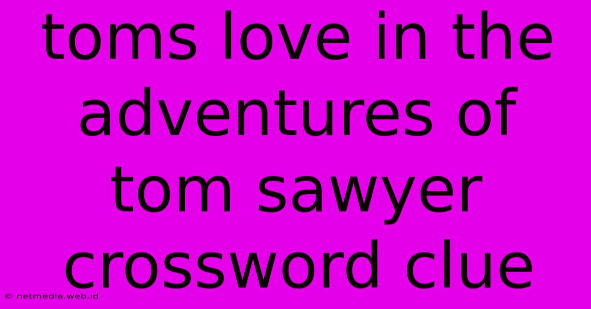 Toms Love In The Adventures Of Tom Sawyer Crossword Clue