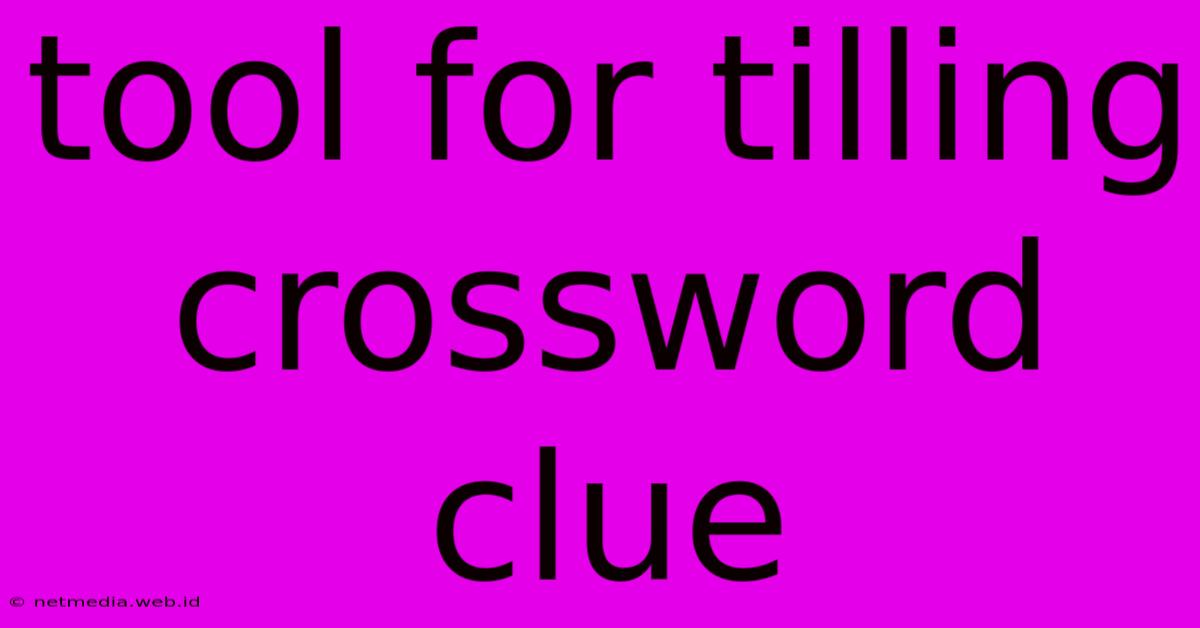 Tool For Tilling Crossword Clue