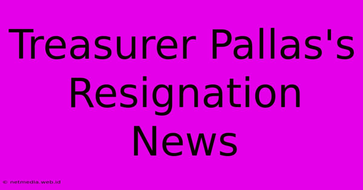 Treasurer Pallas's Resignation News