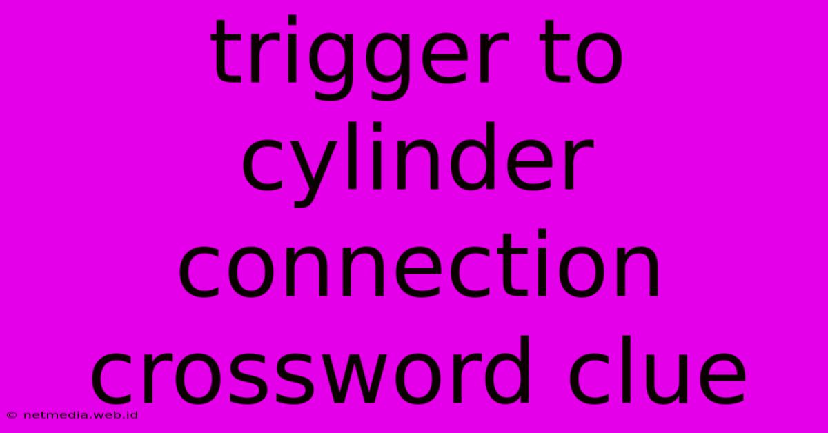 Trigger To Cylinder Connection Crossword Clue