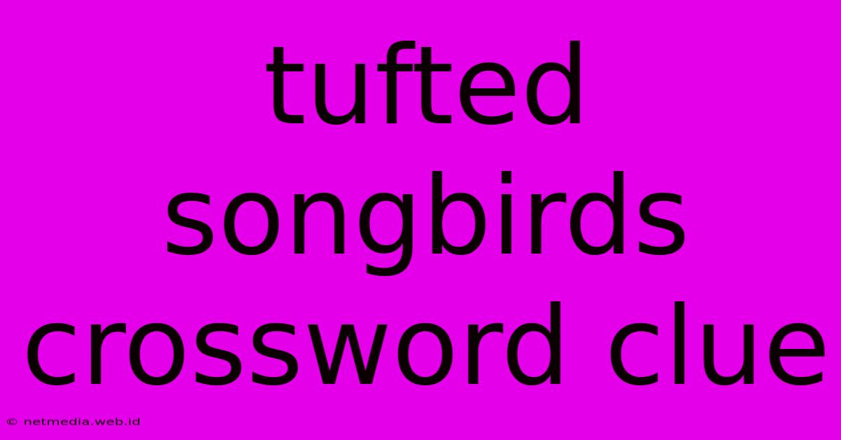 Tufted Songbirds Crossword Clue