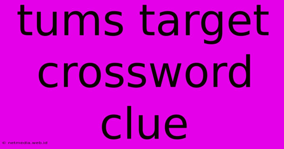 Tums Target Crossword Clue