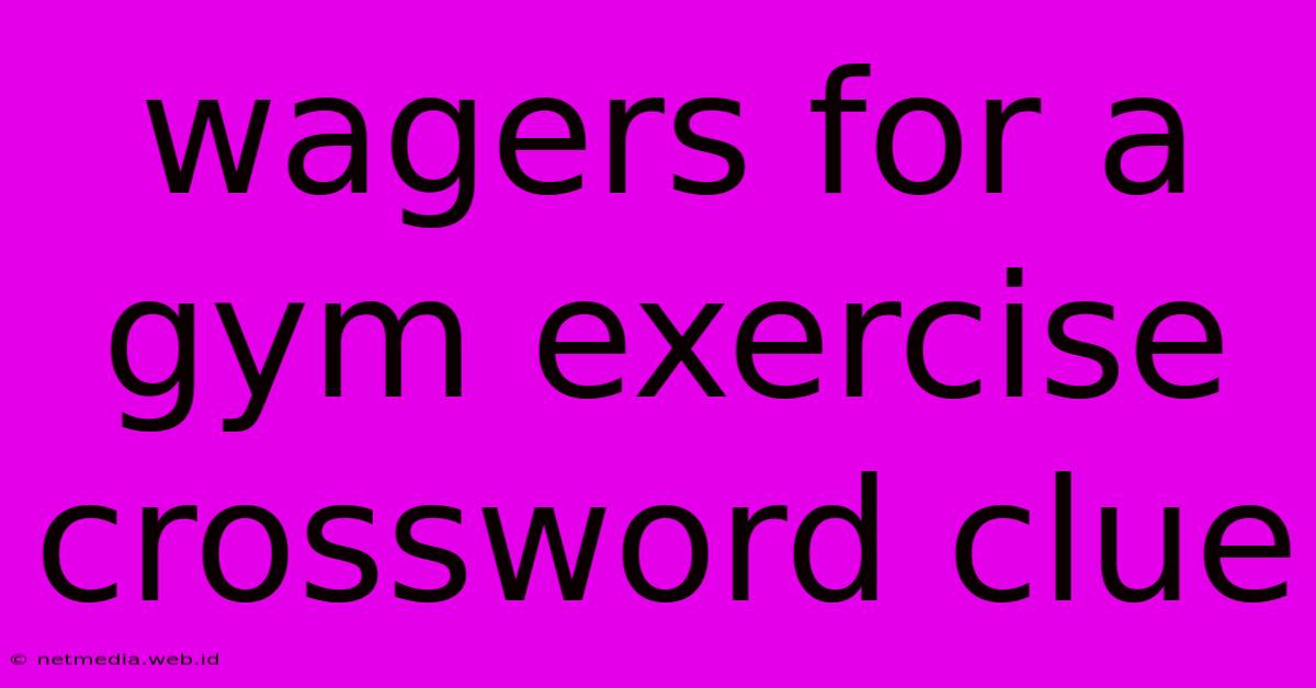 Wagers For A Gym Exercise Crossword Clue