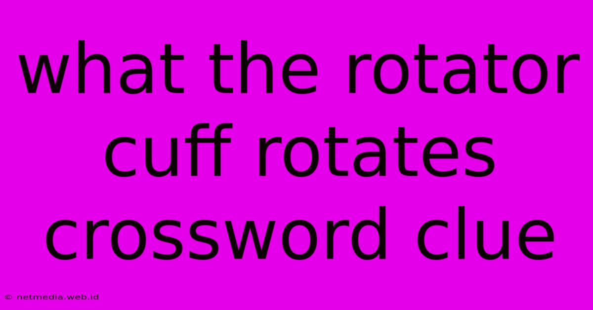 What The Rotator Cuff Rotates Crossword Clue