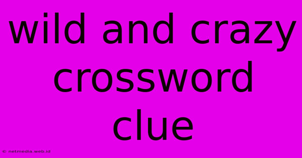 Wild And Crazy Crossword Clue