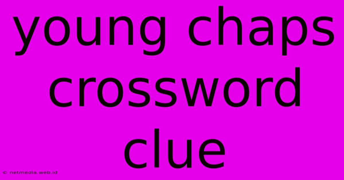 Young Chaps Crossword Clue